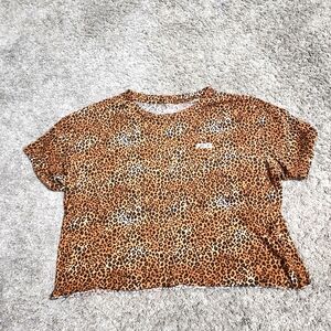 PINK Victoria's Secret cheetah print crop